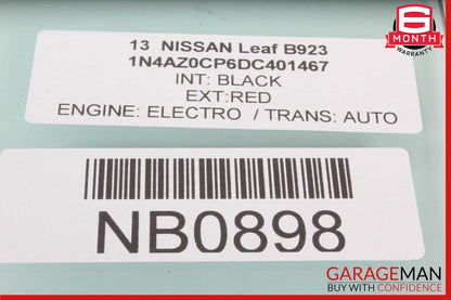 13-24 Nissan Leaf Rear Left Driver Side Door Window Glass 823013NF1A OEM
