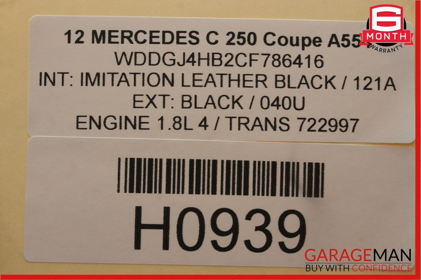 08-14 Mercedes W204 C250 C300 Front Left Side Door Lock Latch Actuator OEM