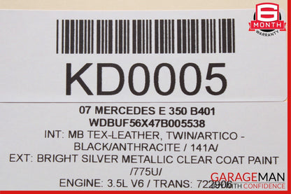 03-09 Mercedes W211 E350 E500 E63 Rear Right Door Window Regulator Motor Unit