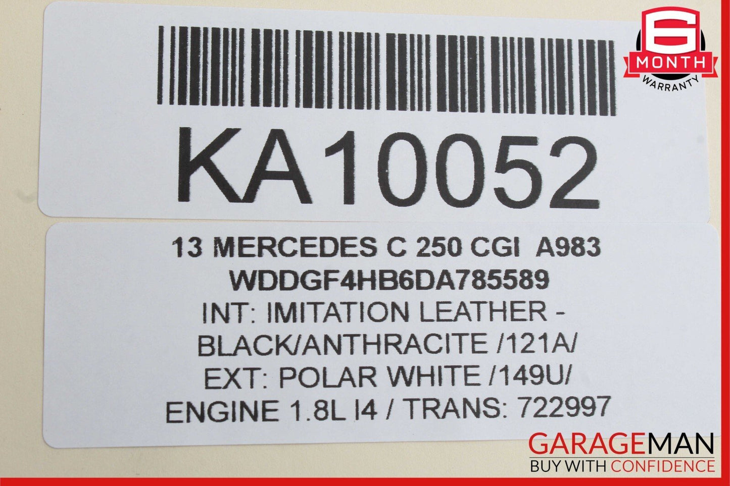 12-14 Mercedes W204 C250 C300 C350 Rear SAM Module Relay Fuse Box Assembly OEM