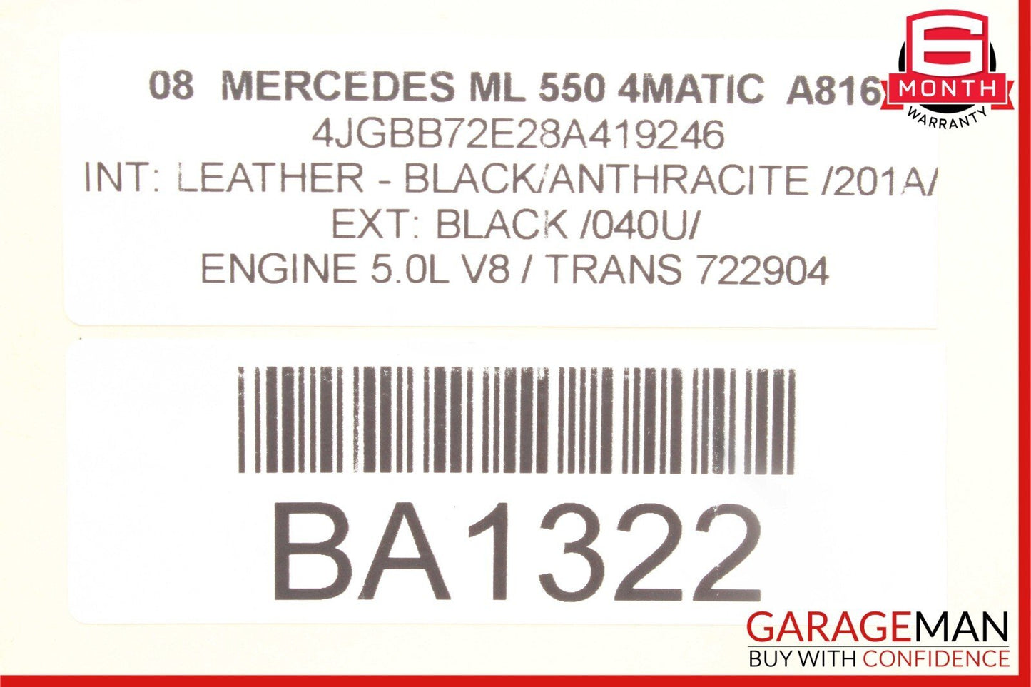 06-12 Mercedes W164 ML550 E350 SL550 Communication Control Module 2198202626 OEM