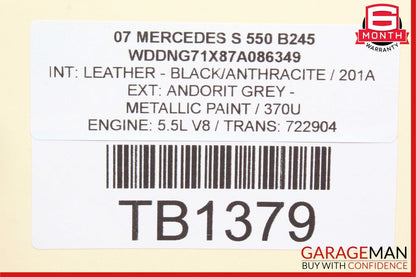 07-14 Mercedes W221 S550 CL550 Front Right Passenger Side Lower Control Arm OEM