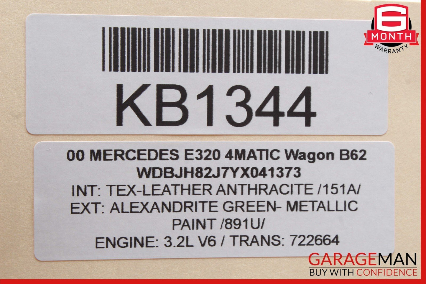 98-02 Mercedes W210 E320 Front Right Passenger Side Exterior Door Handle OEM