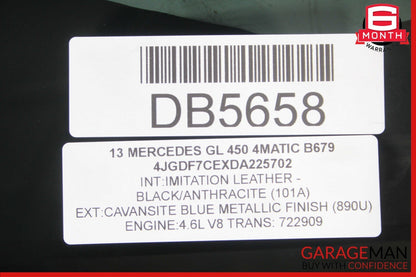 12-19 Mercedes X166 GL450 GLE43 AMG GLS550 Front Left Door Window Glass Clear