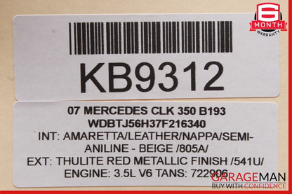 05-12 Mercedes CLK350 GL450 CLS500 Front Right Side Foglight Fog Light Lamp OEM