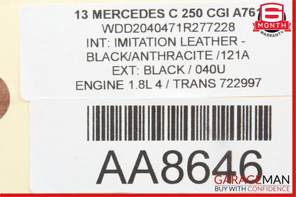 08-14 Mercedes W204 C250 Front Right Passenger Side Door Window Regulator Motor