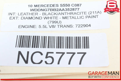 10-13 Mercedes W221 S550 S400 Dashboard Glove Box Storage Tray Compartment OEM