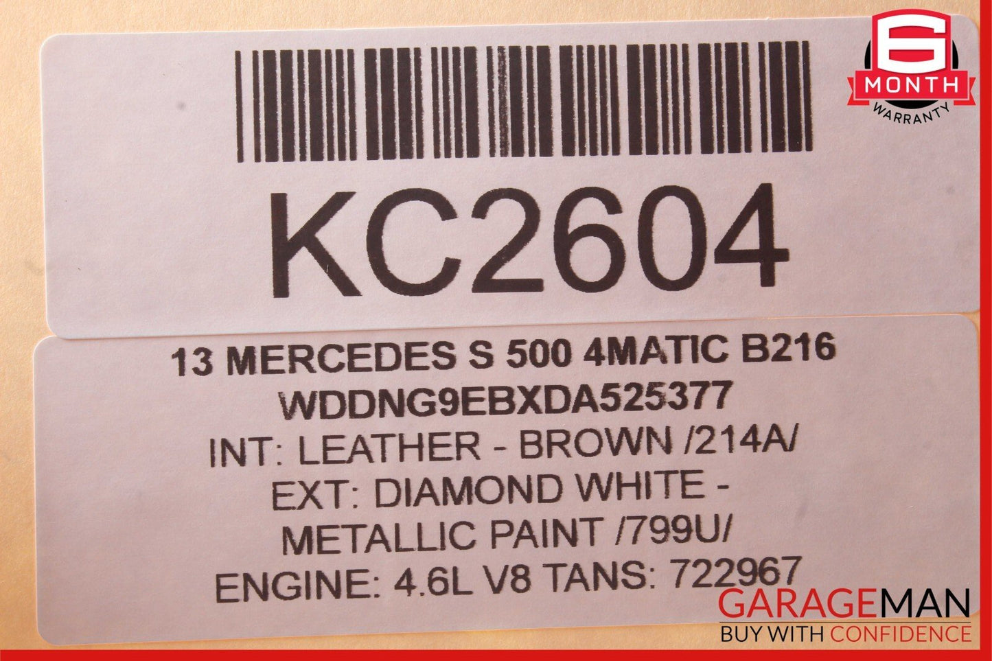 07-14 Mercedes W221 S500 4Matic Front Left Side Lower Control Arm OEM