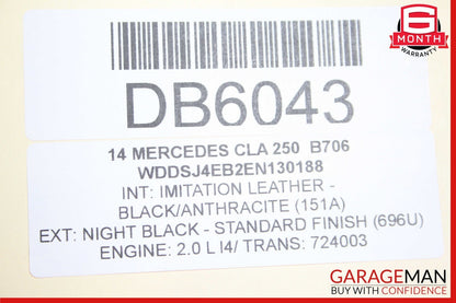 14-19 Mercedes W117 CLA250 CLA200 CLA45 AMG Front Left Exterior Door Shell Panel