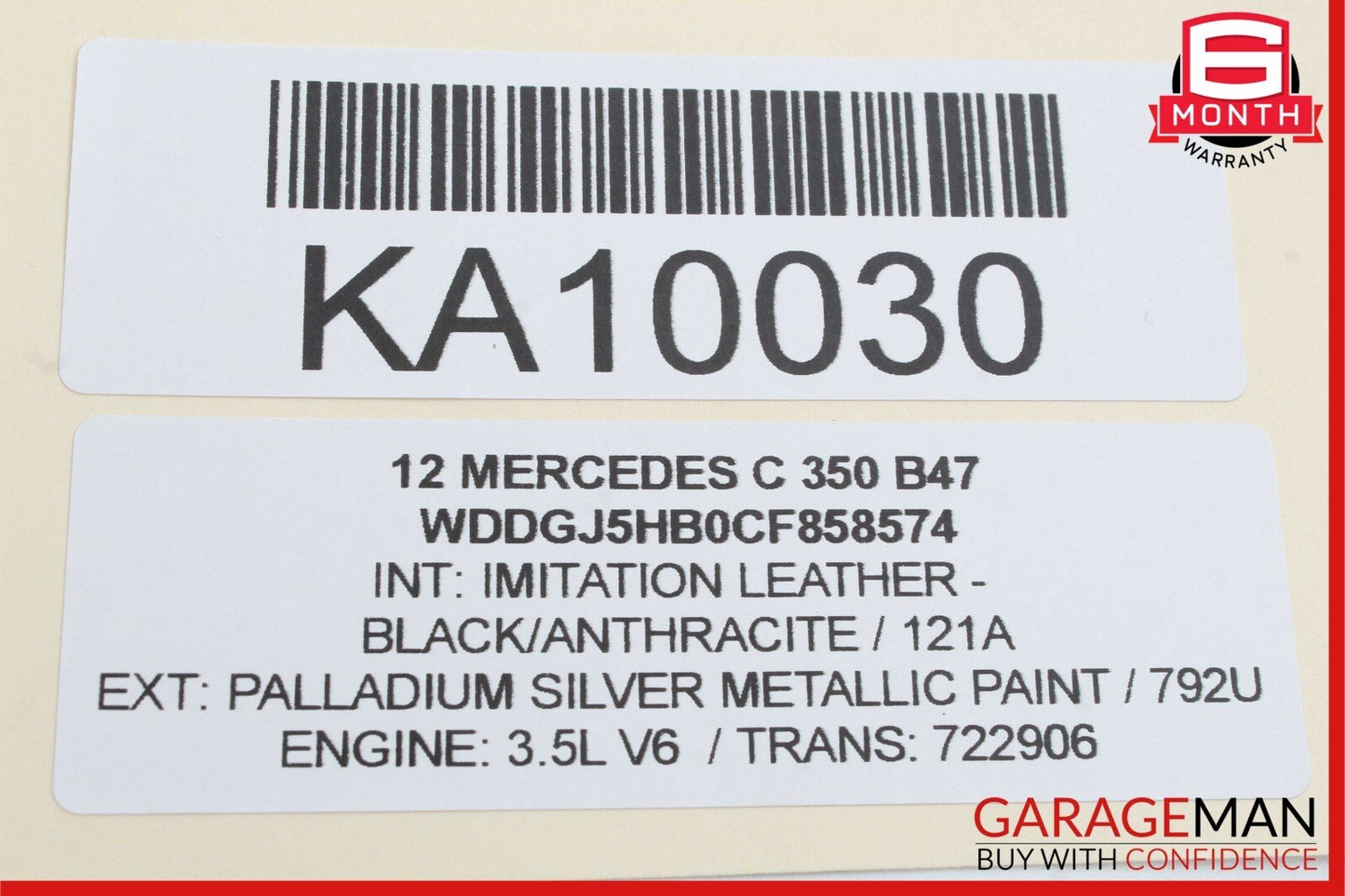 12-14 Mercedes W204 C350 Front / Rear Right Side Exterior Door Handle Keyless Go