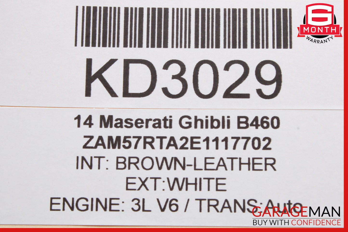 14-17 Maserati Ghibli Rear Right or Left Side Suspension Control Arm Bar Link