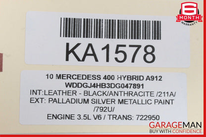 10-13 Mercedes S400 S550 S65 AMG Interior Rear View Mirror Assembly Grey