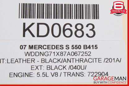 03-09 Mercedes W211 E350 E550 Keyless Go Rear Left Side Door Lock Actuator