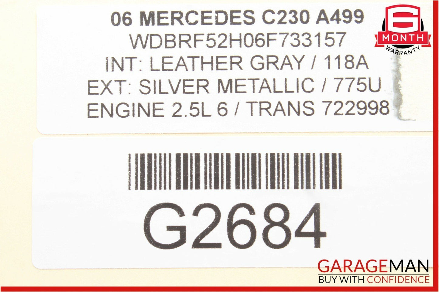 01-09 Mercedes W203 C230 C320 CLK320 Xenon HID Headlight Ballast 1307329074 OEM