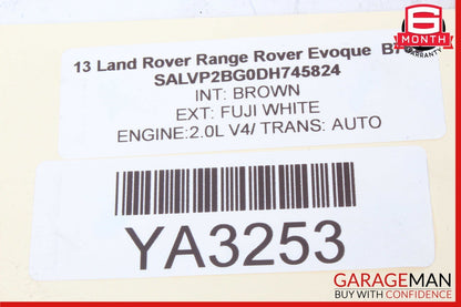 12-19 Range Rover Evoque L538 Rear Left Side Door Window Regulator Motor Assy