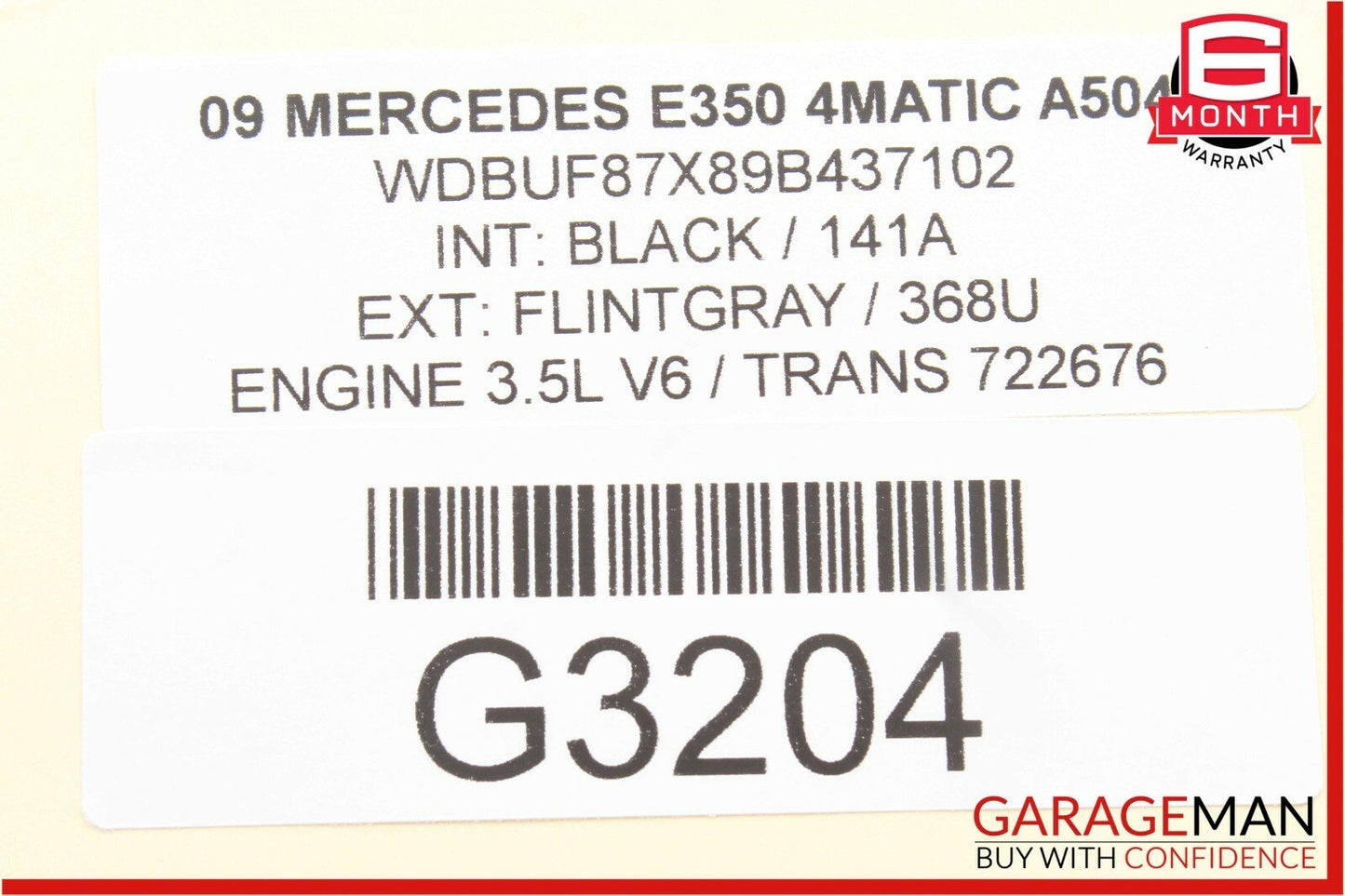 07-09 Mercedes W211 E350 E550 Rear Right Passenger Side Door Control Module Unit