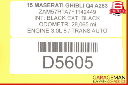 14-18 Maserati Ghibli Rear Left Driver Side Interior Door Panel Trim Cover OEM