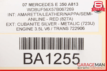 03-09 Mercedes W211 E350 E500 E63 AMG Front Left Side Door Control Module Unit