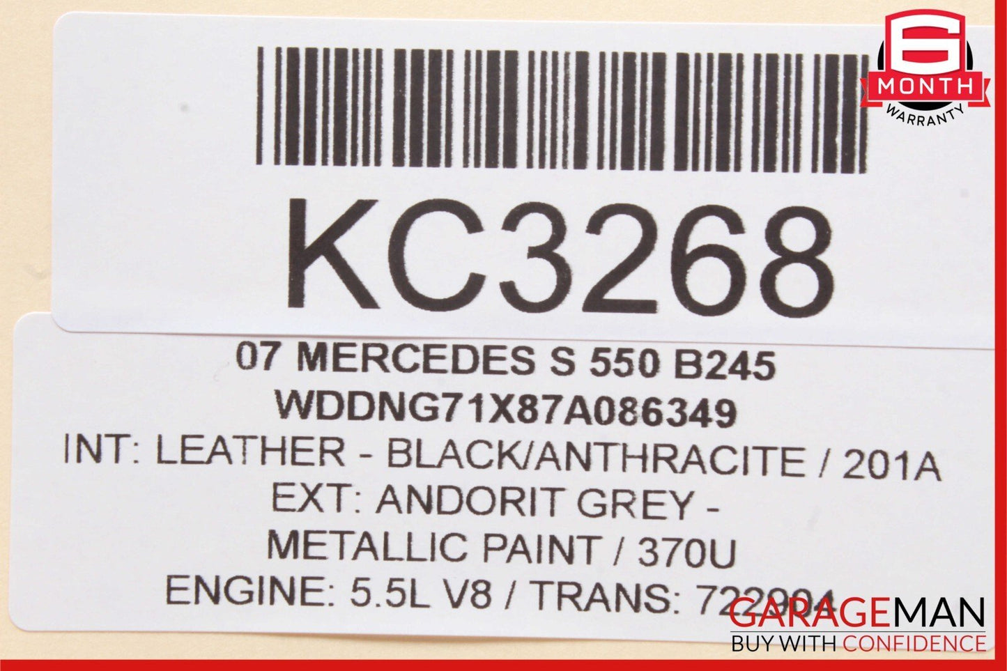 07-10 Mercedes W221 S550 CL550 Keyless Go Control Module 2218708086 OEM