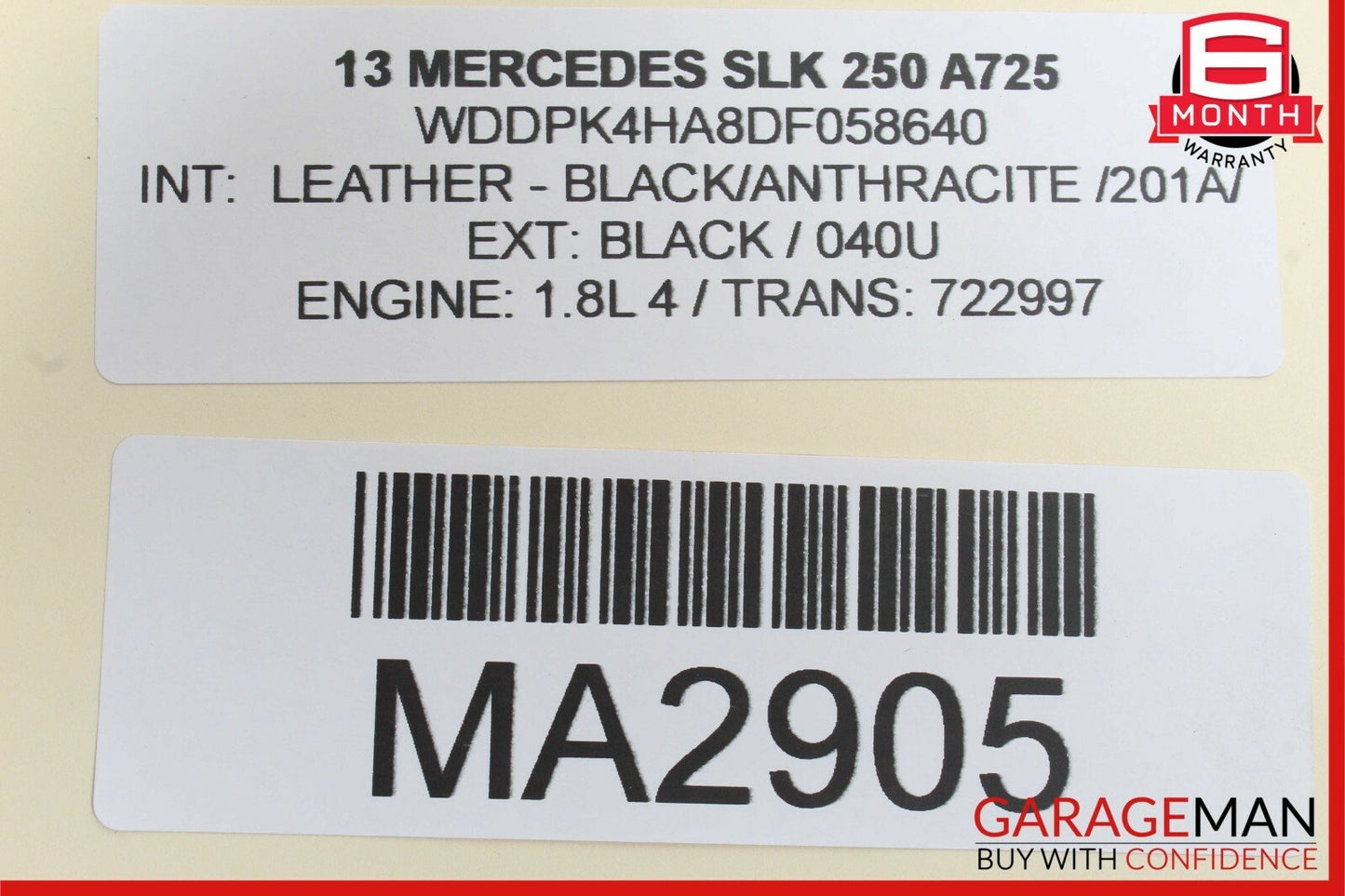 08-17 Mercedes SLK250 E350 C250 Front Right Side Spindle Knuckle Hub Bearing RWD