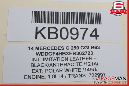 08-14 Mercedes W204 C250 Front Left Driver Side Door Window Regulator Motor OEM
