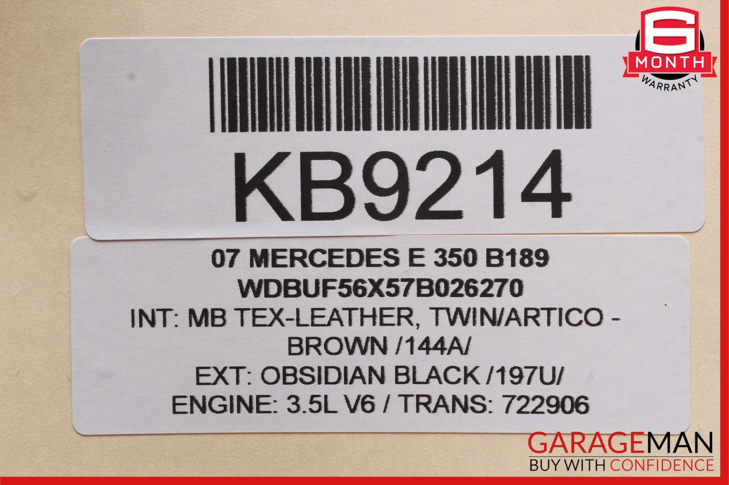 03-09 Mercedes W211 E500 E350 E550 Front Right Side Tweeter Speaker Cover Brown