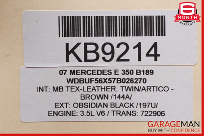 03-09 Mercedes W211 E500 E350 E550 Front Right Side Tweeter Speaker Cover Brown
