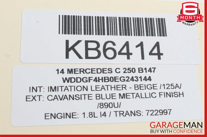 08-14 Mercedes W204 C250 C300 C350 Floor Gear Shifter Shift Selector Box RWD
