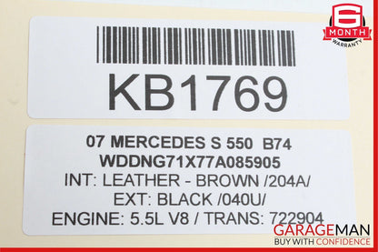 07-09 Mercedes W221 S550 S63 AMG Front Left Side Door Sound Speaker Logic 7 OEM