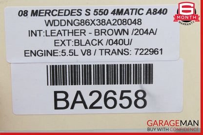 07-10 Mercedes W221 S400 S550 CL550 Keyless Go Control Module Unit OEM