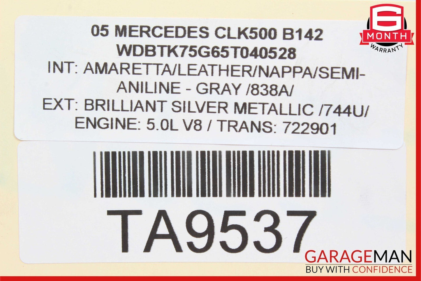 03-09 Mercedes W209 CLK500 Front Left Side Suspension Lower Control Arm RWD