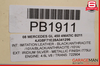 07-12 Mercedes X164 GL550 GL450 GL350 Front Lower Radiator Support Bracket Bar