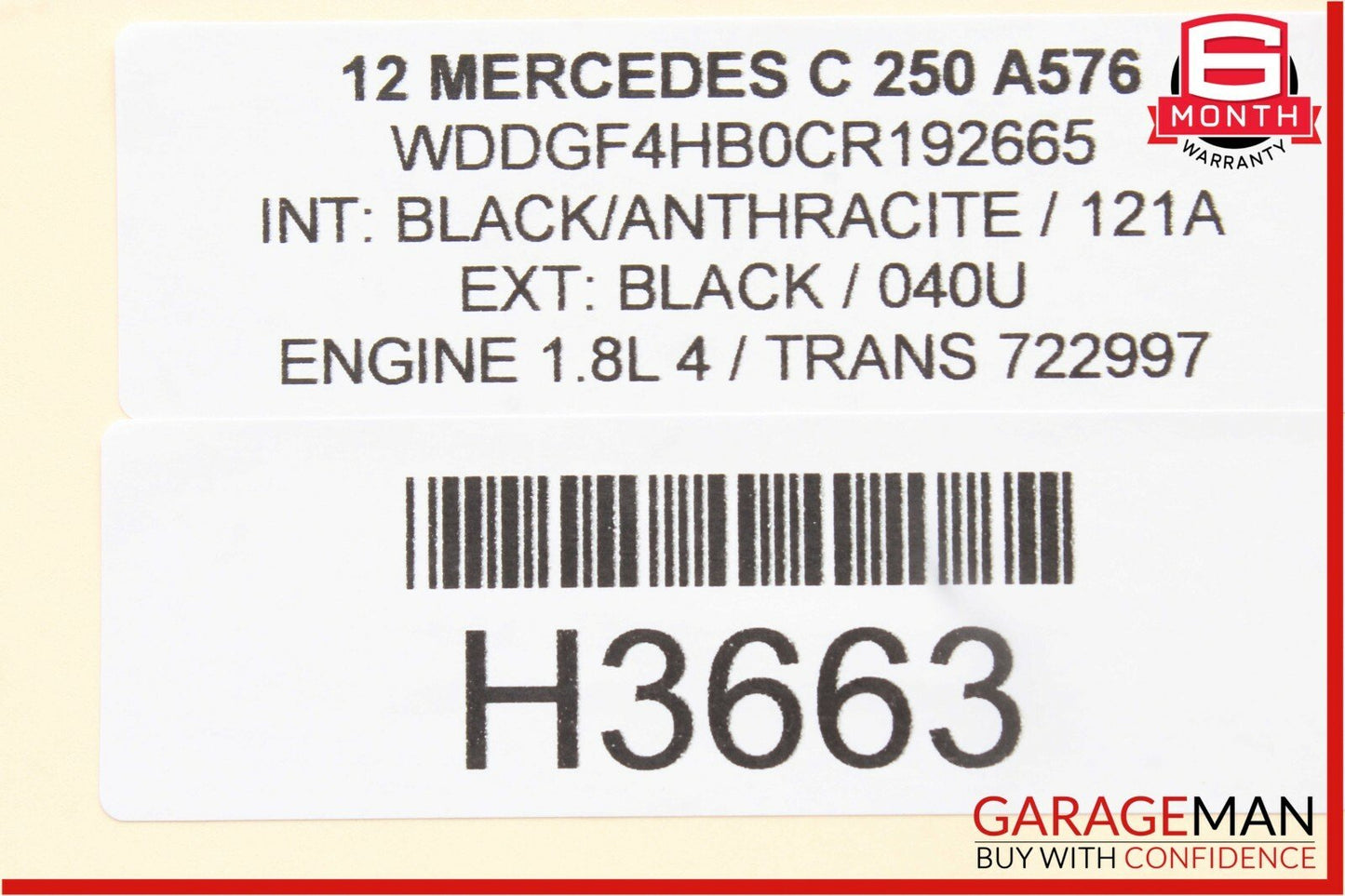 10-16 Mercedes SLK250 S550 E350 SLK350 Active Lane Assist Front Camera OEM