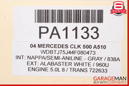 01-09 Mercedes W203 C320 CLK500 Front Subframe Cradle Crossmember Sub Frame RWD