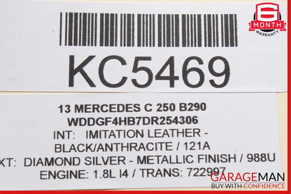 12-14 Mercedes W204 C250 C350 Rear SAM Module Relay Fuse Junction Box Assembly