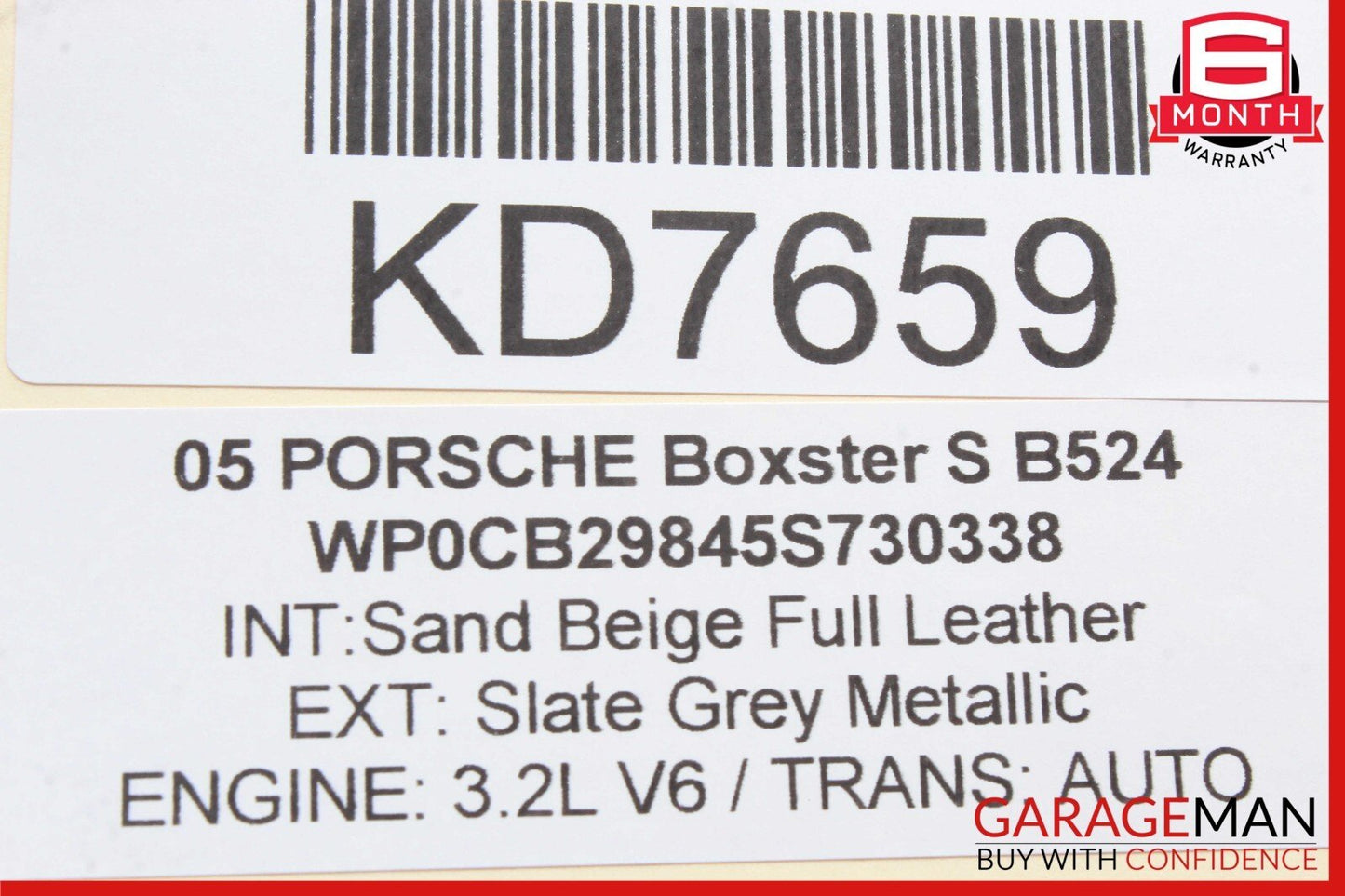 97-12 Porsche Boxster S 987 Cayman Carrera Front Suspension Lower Control Arm