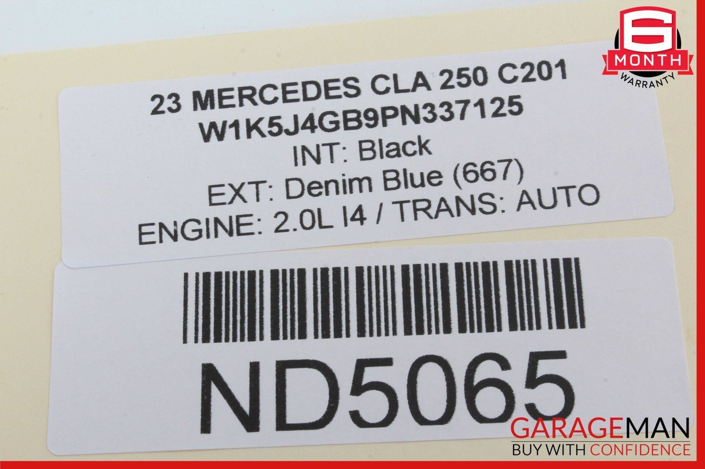 20-23 Mercedes W118 CLA250 Front Right Passenger Side Window Regulator Motor OEM