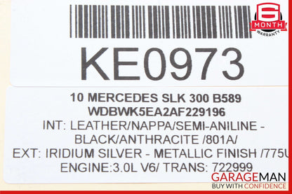 05-11 Mercedes R171 SLK300 SLK350 Front Right Side Door Tweeter Speaker Cover