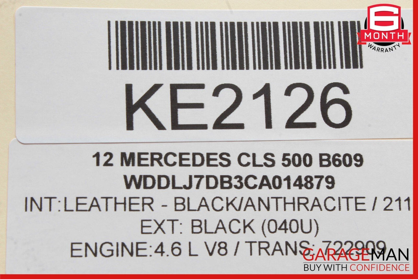 10-15 Mercedes W204 C350 C300 Keyless Go Entry Control Module Unit 1729007900