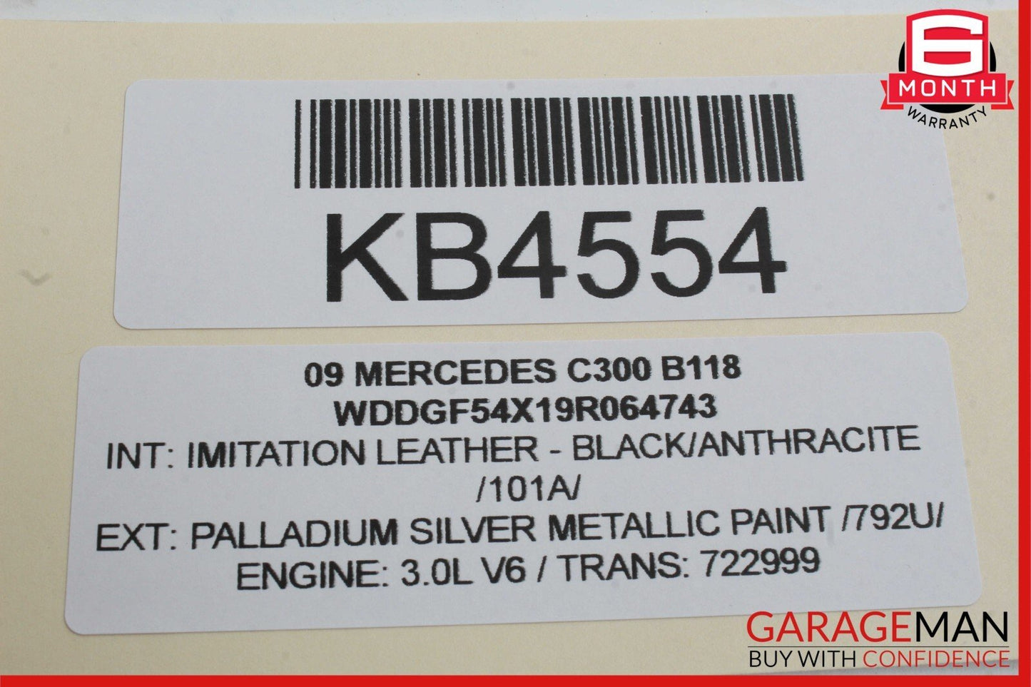 08-14 Mercedes W204 C300 Rear Right Side Door Window Regulator Motor Unit OEM