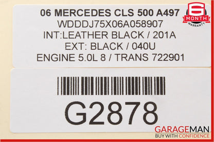 06-11 Mercedes W219 CLS500 Door Control Module Front Right Passenger OEM