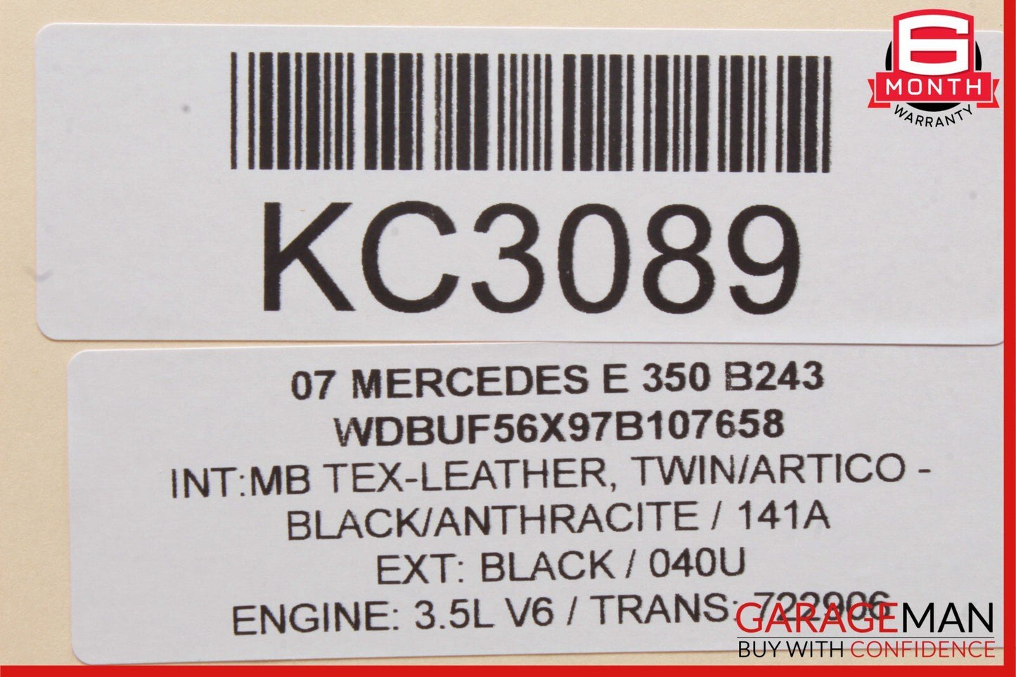 03-09 Mercedes W211 E350 E550 E320 Front Right Door Window Regulator Motor OEM