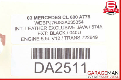 03-06 MERCEDES W215 CL600 SL55 AMG LANGUAGE VOICE CONTROL MODULE A74 OEM
