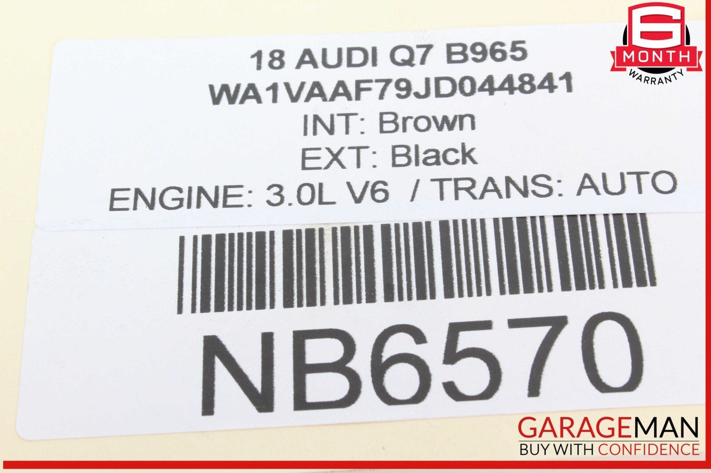 17-19 Audi Q7 Engine Motor Left Cylinder Head Camshaft w/ Adjusted Unit OEM