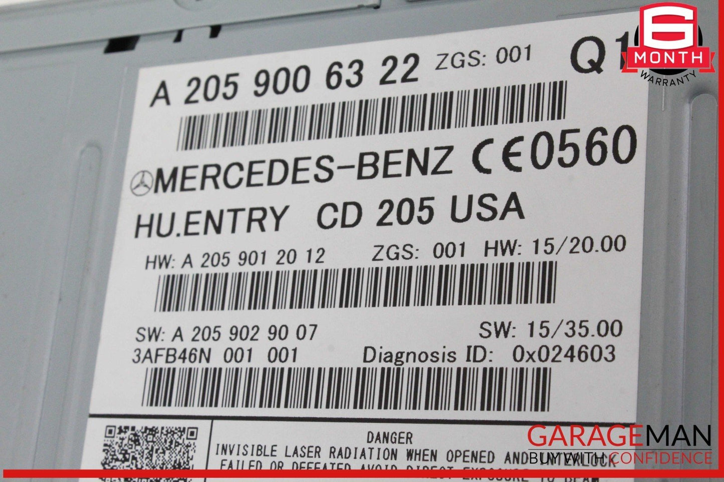 15-18 Mercedes W205 C300 C350e Navigation Radio CD Command Control Unit OEM