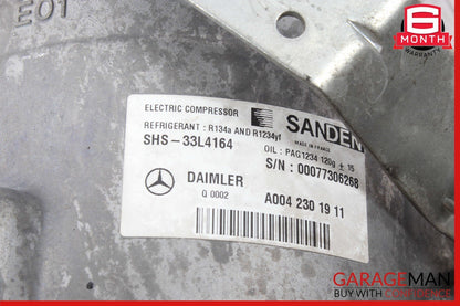 13-15 Mercedes W212 E400 Hybrid Electric AC A/C Air Compressor 0042301911