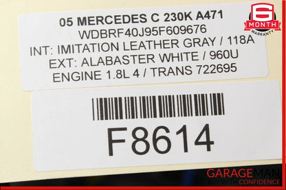01-07 Mercedes W203 C230 Front Right Passenger Side Door Lock Latch Actuator