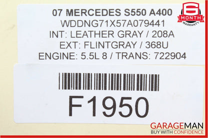 07-13 Mercedes W221 S450 S550 Rear Left Driver Door Lock Latch Actuator OEM