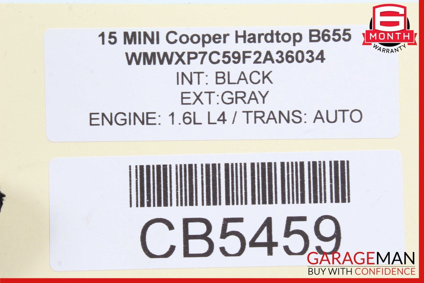 14-17 Mini Cooper Rear Left / Right Side Upper Control Arm 6870774