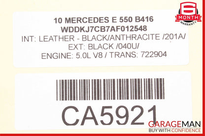 08-14 Mercedes W204 C300 E550 Power Brake Booster Master Cylinder Reservoir Assy